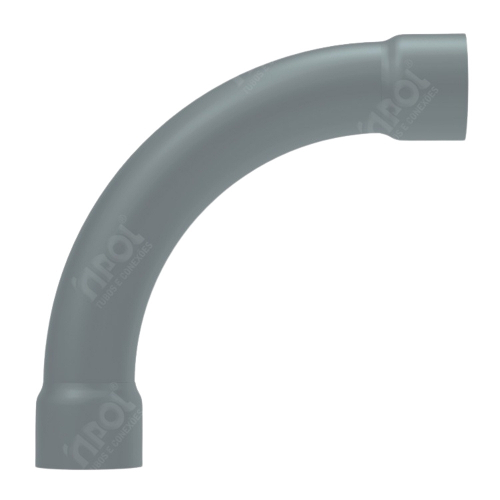 CURVA 90G 1/2 CINZA - INPOL