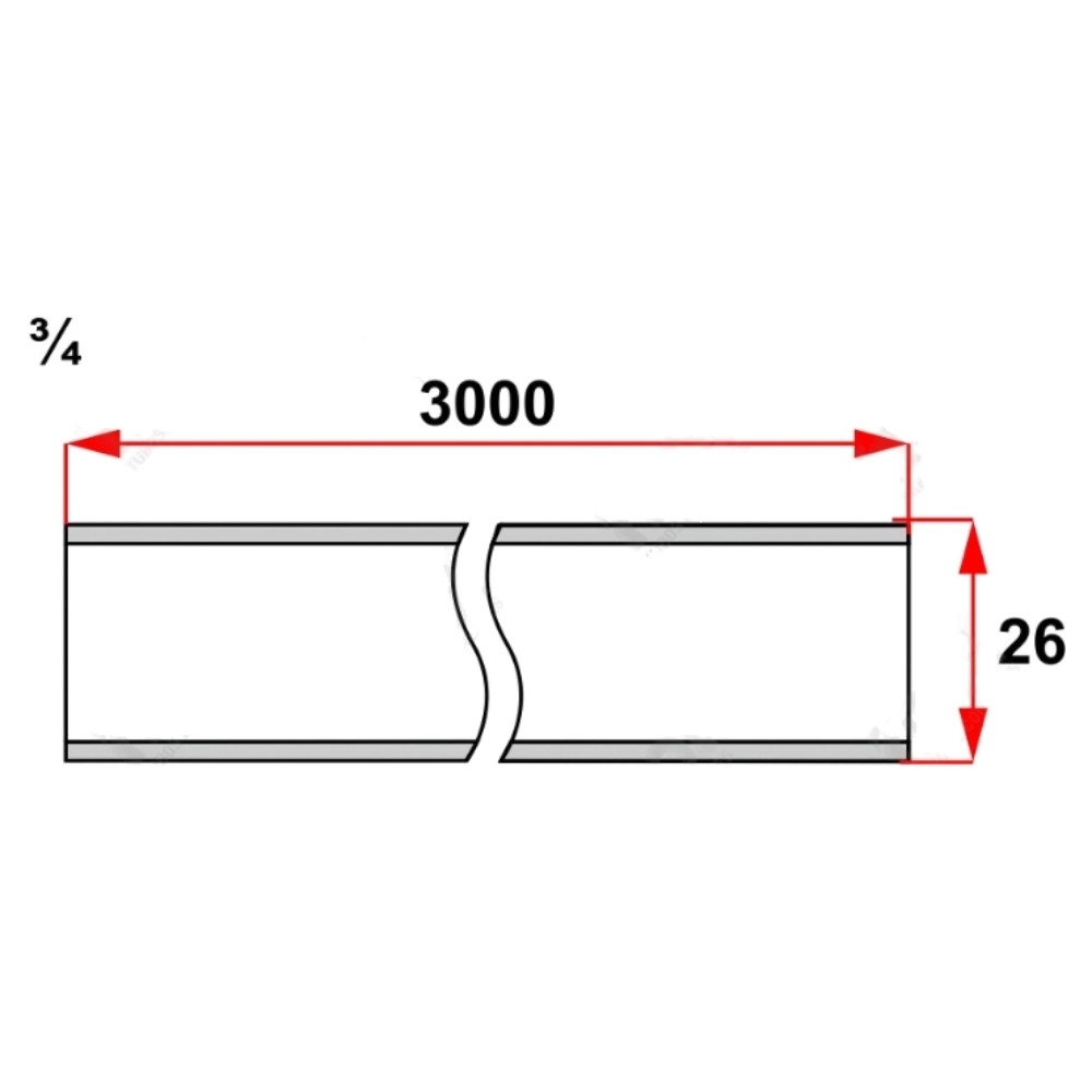 ELETRODUTO PVC 3/4 3 METROS BRANCO - INPOL