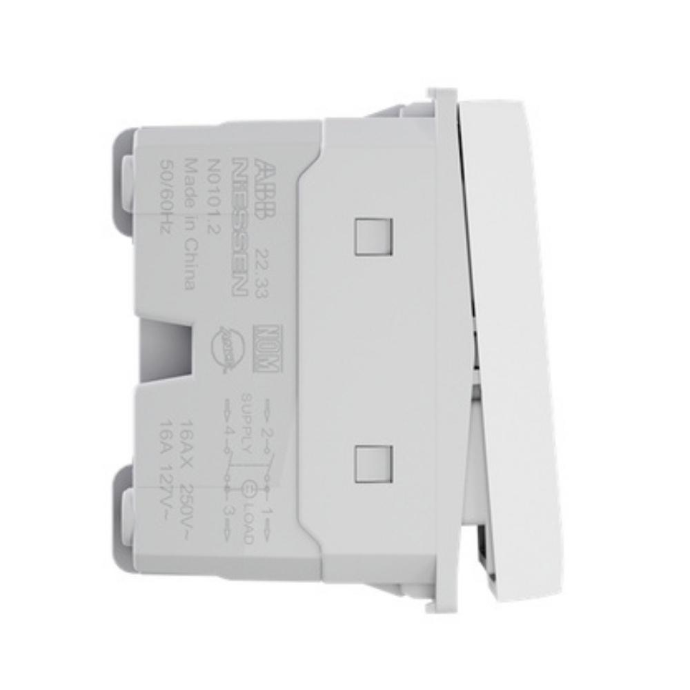 MODULO INTERRUPTOR BIPOLAR SIMPLES 16A 250V BRANCO ORIGEN - ABB