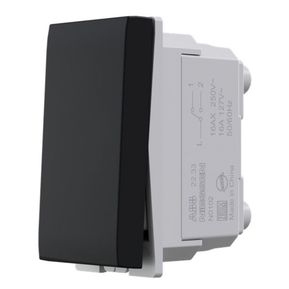 MODULO INTERRUPTOR PARALELO 16A 250V PRETO ORIGEN - ABB