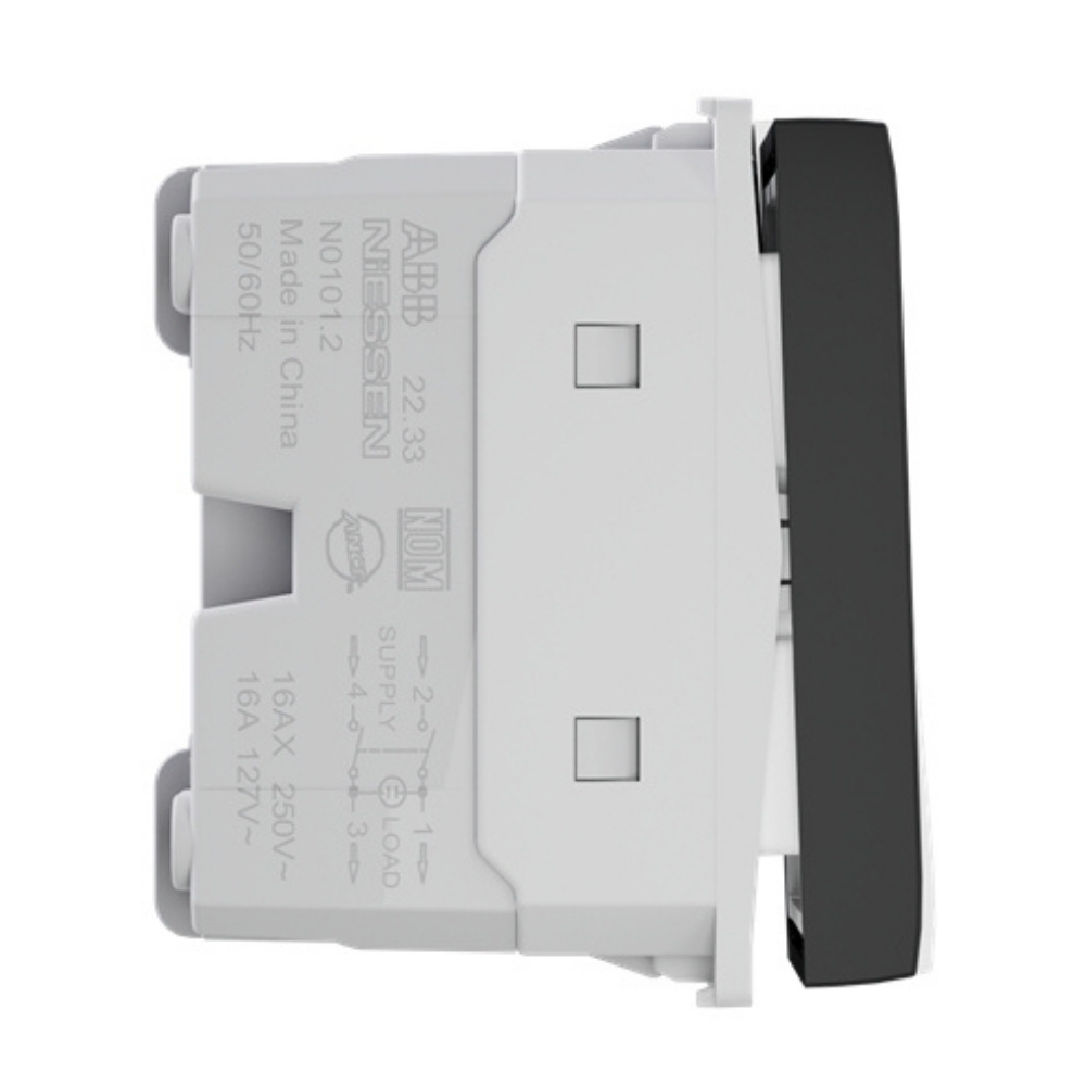 MODULO INTERRUPTOR BIPOLAR SIMPLES 16A 250V PRETO ORIGEN - ABB