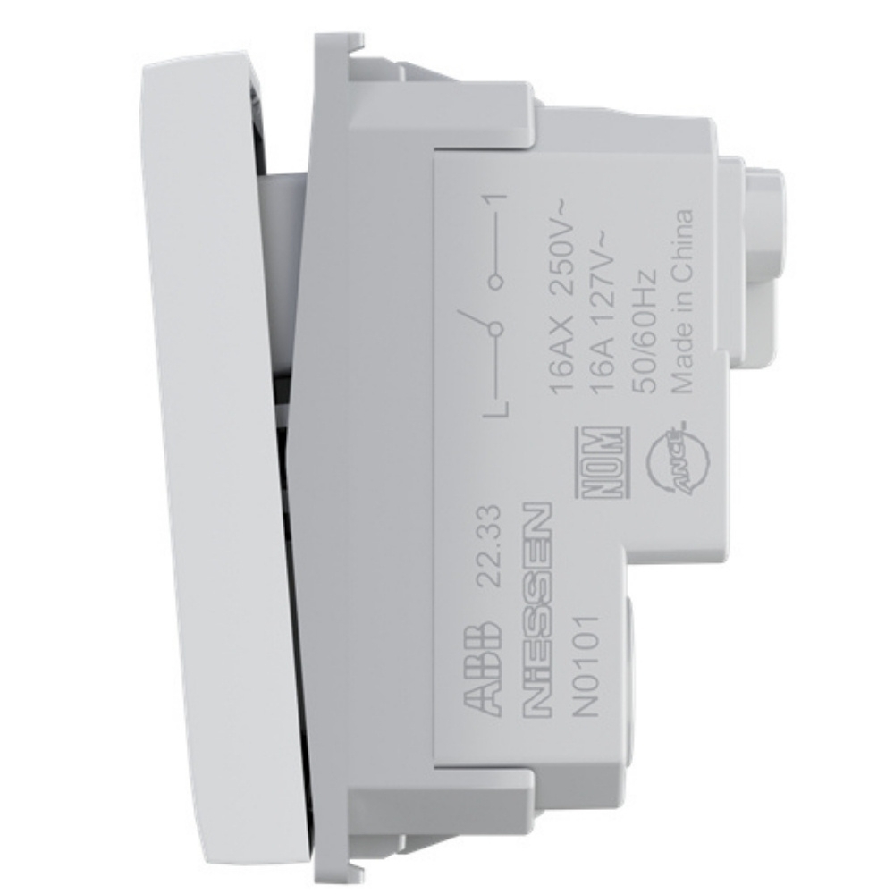 MODULO INTERRUPTOR SIMPLES 16A 250V BRANCO ORIGEN - ABB