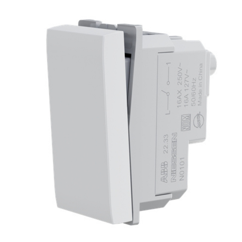 MODULO INTERRUPTOR SIMPLES 16A 250V BRANCO ORIGEN - ABB