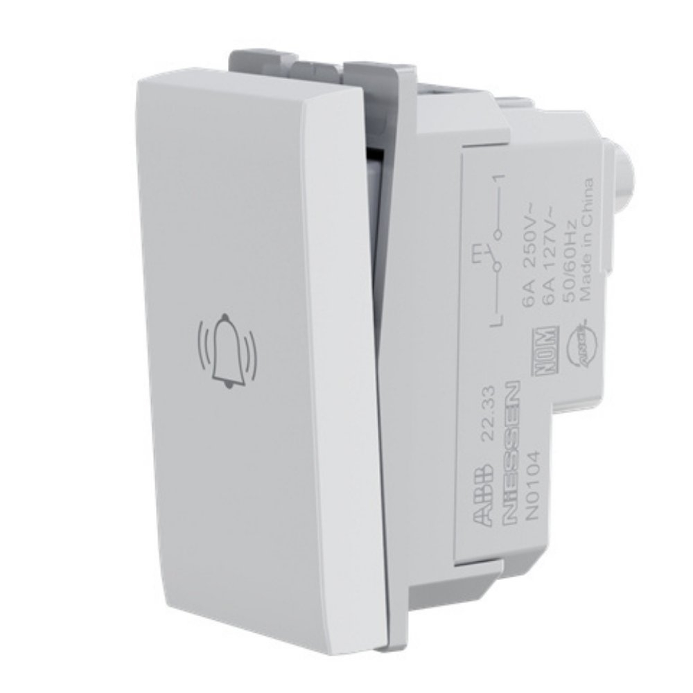 MODULO PULSADOR CAMPAINHA 10A 250V BRANCO ORIGEN - ABB
