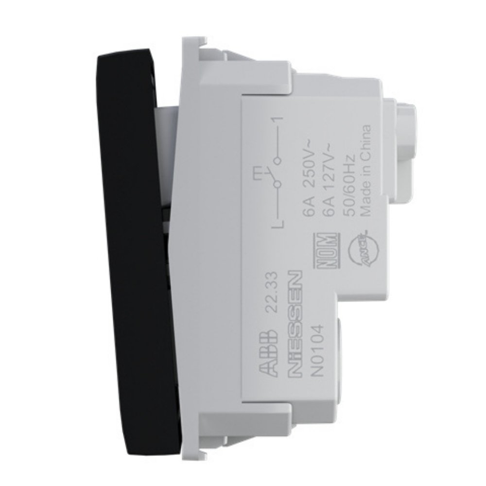 MODULO PULSADOR CAMPAINHA 10A 250V PRETO ORIGEN - ABB