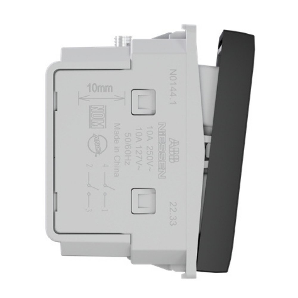 MODULO PULSADOR PERSIANA 10A 250V PRETO ORIGEN - ABB