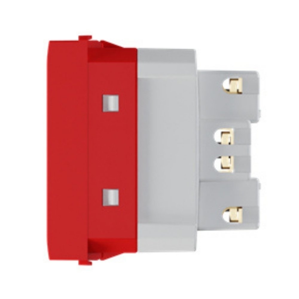MODULO TOMADA 2P+T 10A 250V VERMELHO ORIGEN - ABB