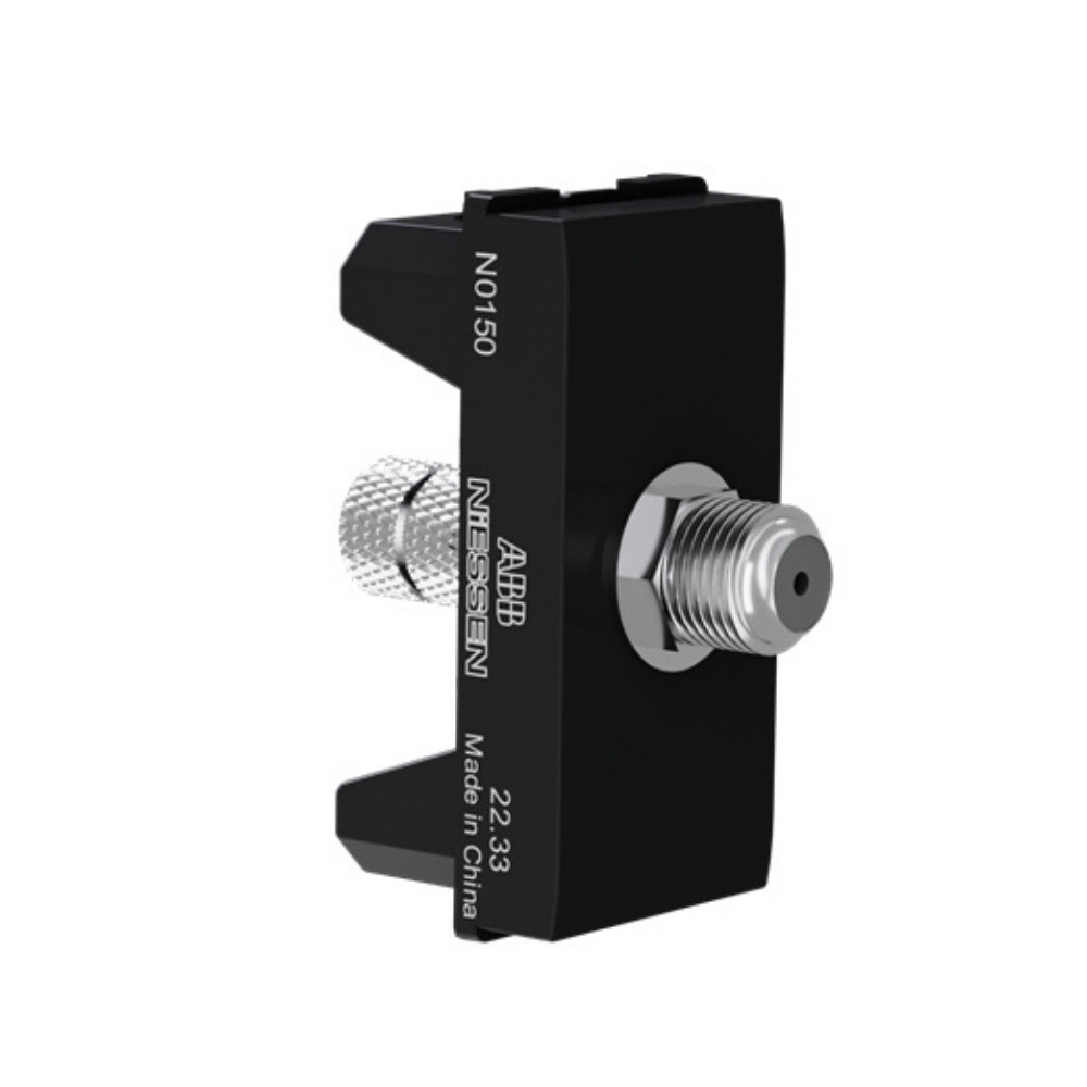 MODULO TOMADA ANTENA TV PRETO ORIGEN - ABB