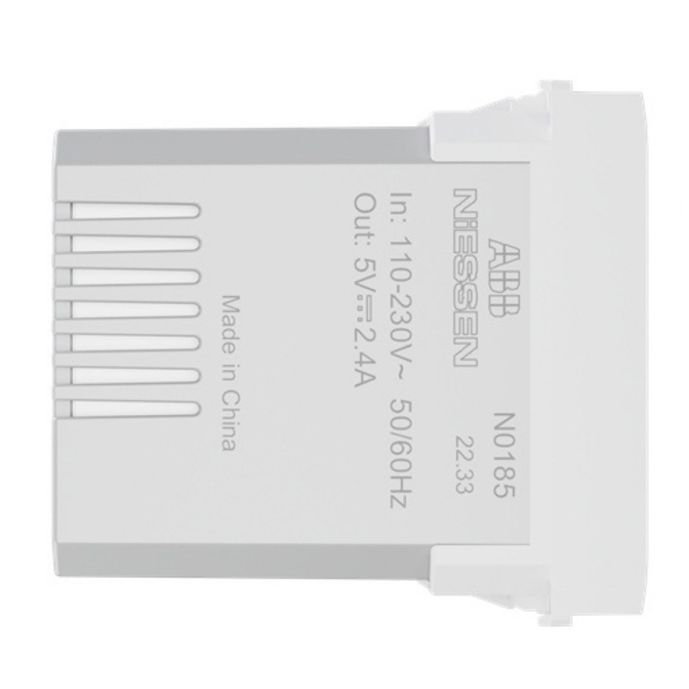MODULO TOMADA USB A 2,4A 250V BRANCO ORIGEN - ABB