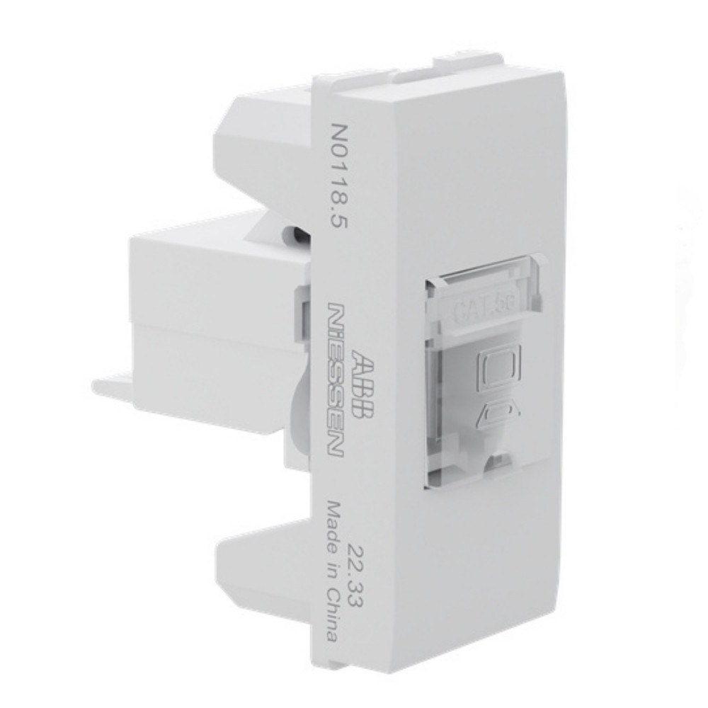 MODULO TOMADA RJ45 CAT5E BRANCO ORIGEN - ABB