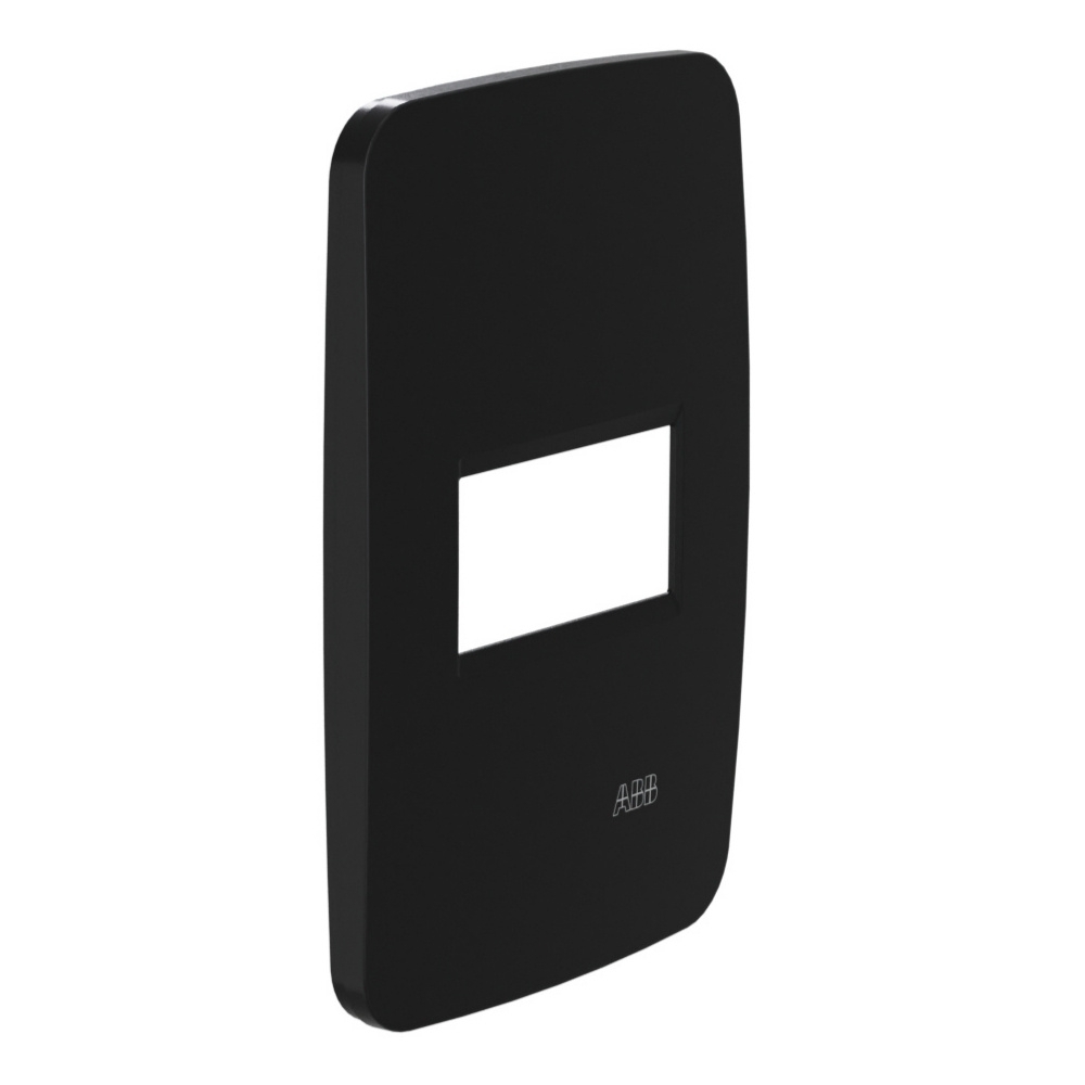 PLACA 4X2 PARA 1 POSTO PRETO SEM SUPORTE ORIGEN - ABB