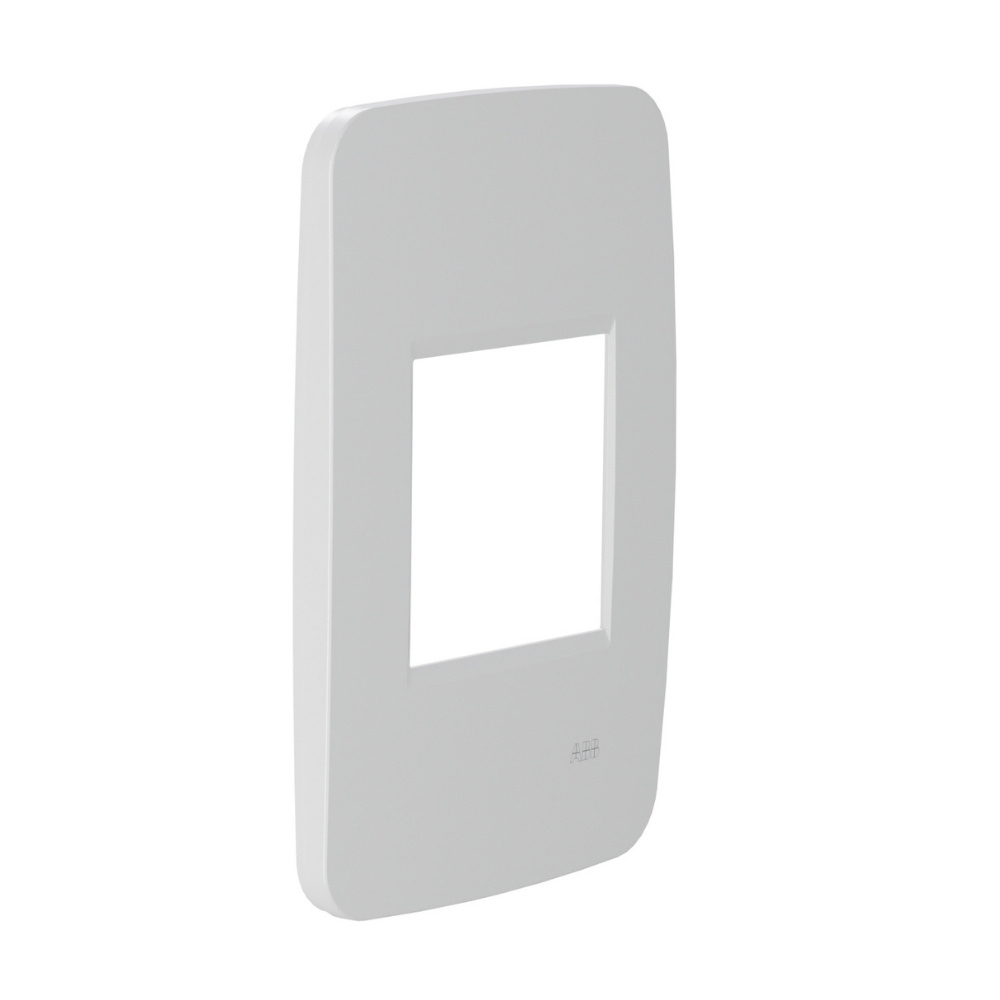PLACA 4X2 PARA 2 POSTOS BRANCO COM SUPORTE ORIGEN - ABB