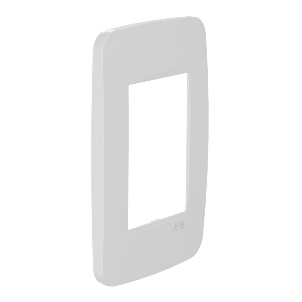 PLACA 4X2 PARA 3 POSTOS BRANCO COM SUPORTE ORIGEN - ABB