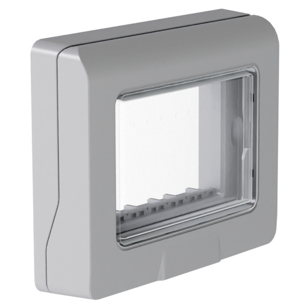 PLACA 4X2 PARA 3 POSTOS PARA AREAS UMIDAS IP55 CINZA ORIGEN - ABB