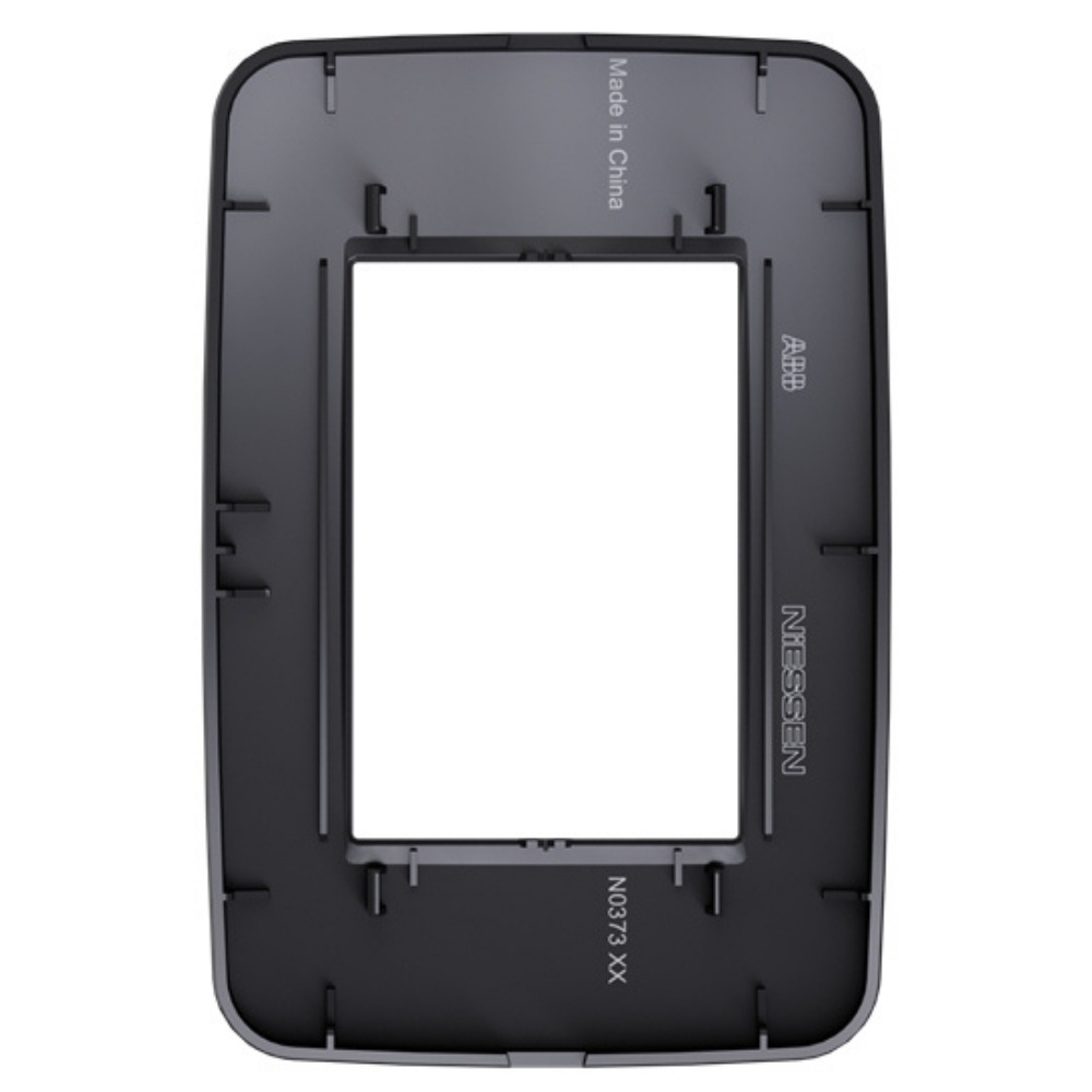 PLACA 4X2 PARA 3 POSTOS PRETO COM SUPORTE ORIGEN - ABB