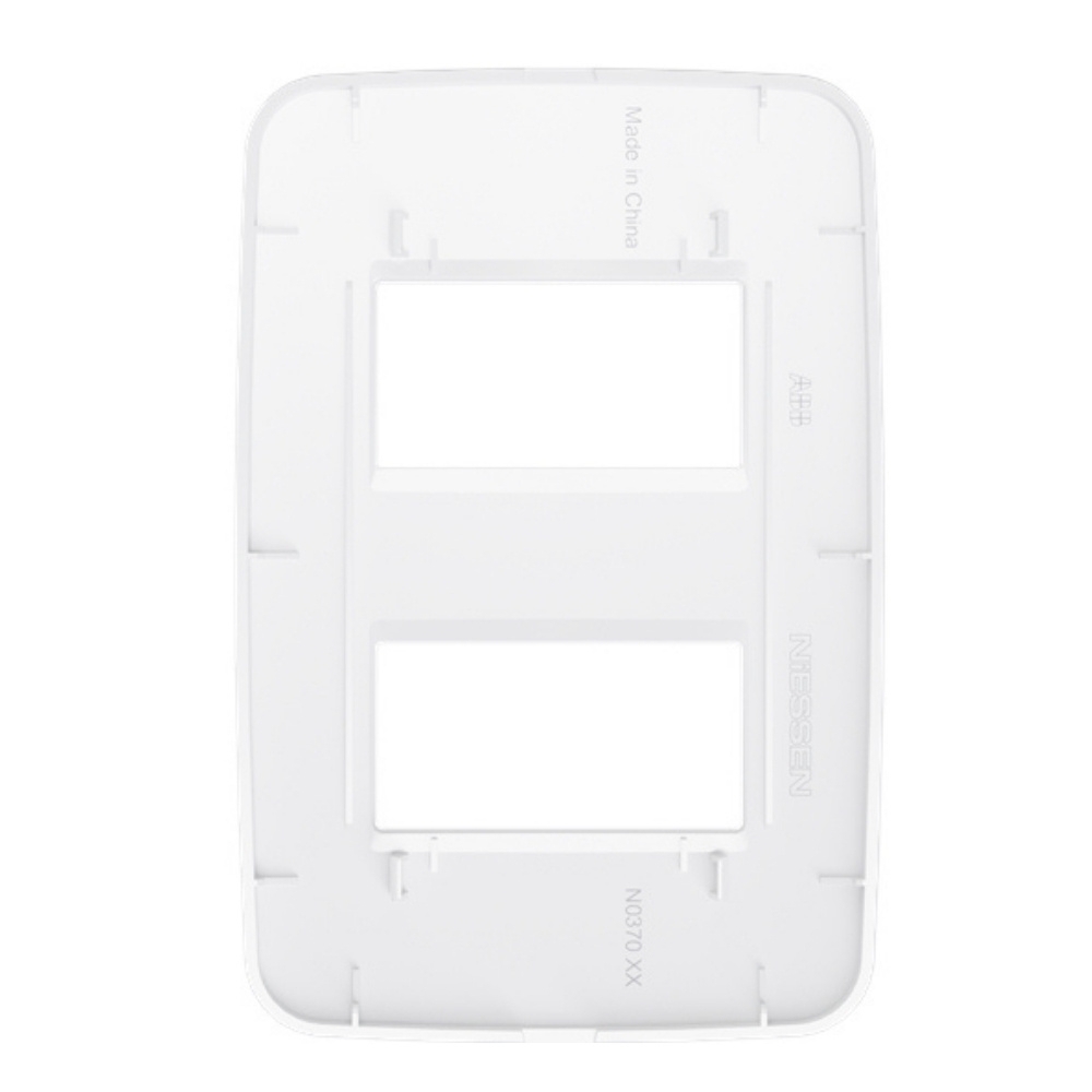 PLACA 4X2 PARA 2 POSTOS SEPARADOS BRANCO COM SUPORTE ORIGEN - ABB