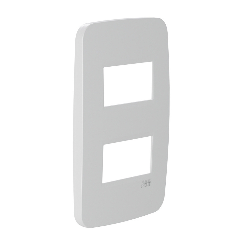 PLACA 4X2 PARA 2 POSTOS SEPARADOS BRANCO COM SUPORTE ORIGEN - ABB