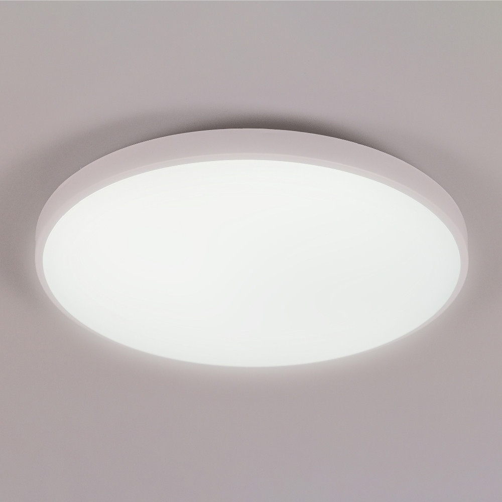 PLAFON LED VERONA 31W 3000K 4000K 6000K BRANCO 37CM REDONDO - HEVVY