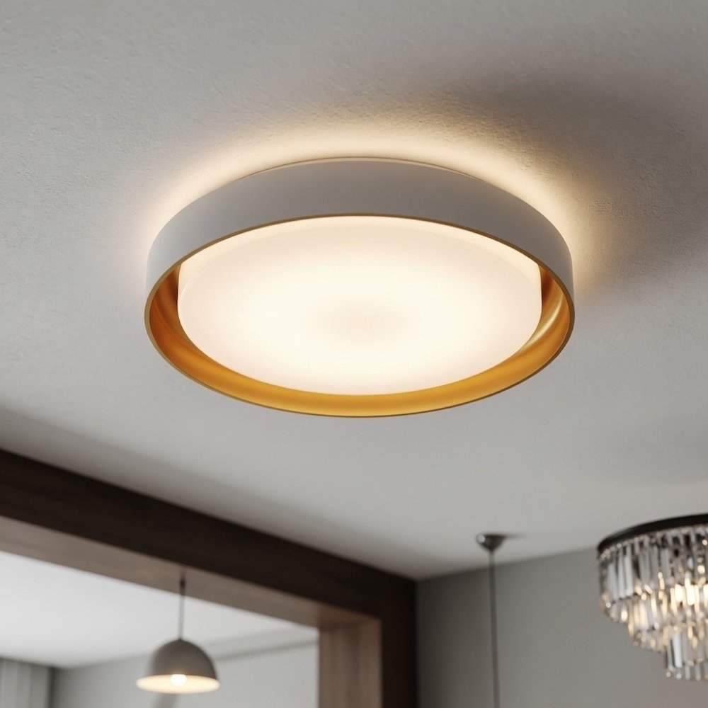PLAFON LED SIENA 30W 3000K 4000K 6000K 2300LM D41CM BRANCO BRANCO - HEVVY
