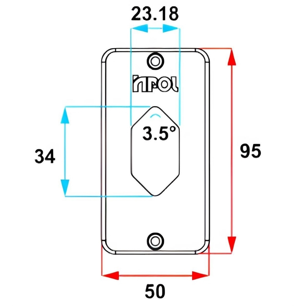 TAMPA PARA CONDULETE PVC 1/2X3/4 PARA 1 TOMADA VERTICAL CINZA - INPOL