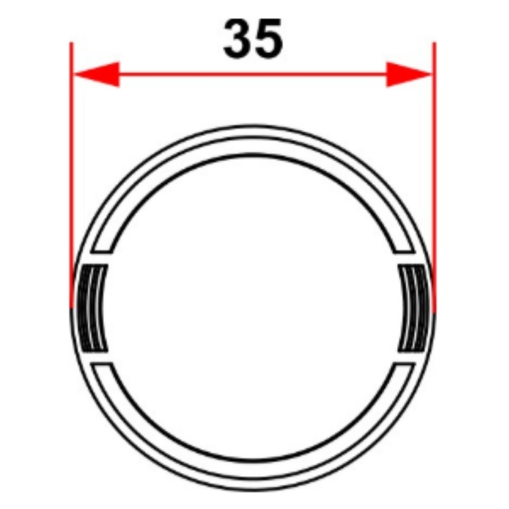 TAMPAO PVC 1X1/2X3/4 CLICK BRANCO - INPOL