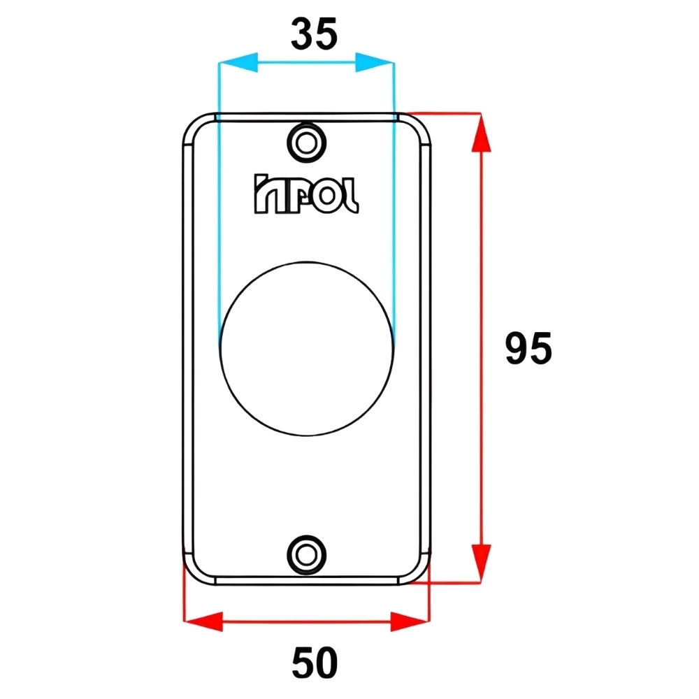 TAMPA PARA CONDULETE PVC 1/2X3/4 PARA 1 TOMADA RED CINZA - 533