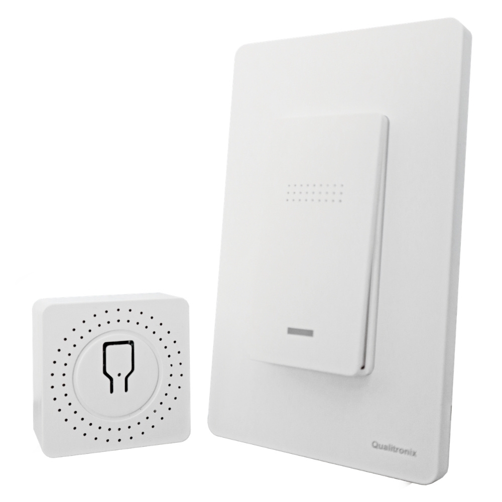 CONJUNTO 4X2 1 INTERRUPTOR PARALELO PORTATIL SEM FIO SEM BATERIA - QUALITRONIX
