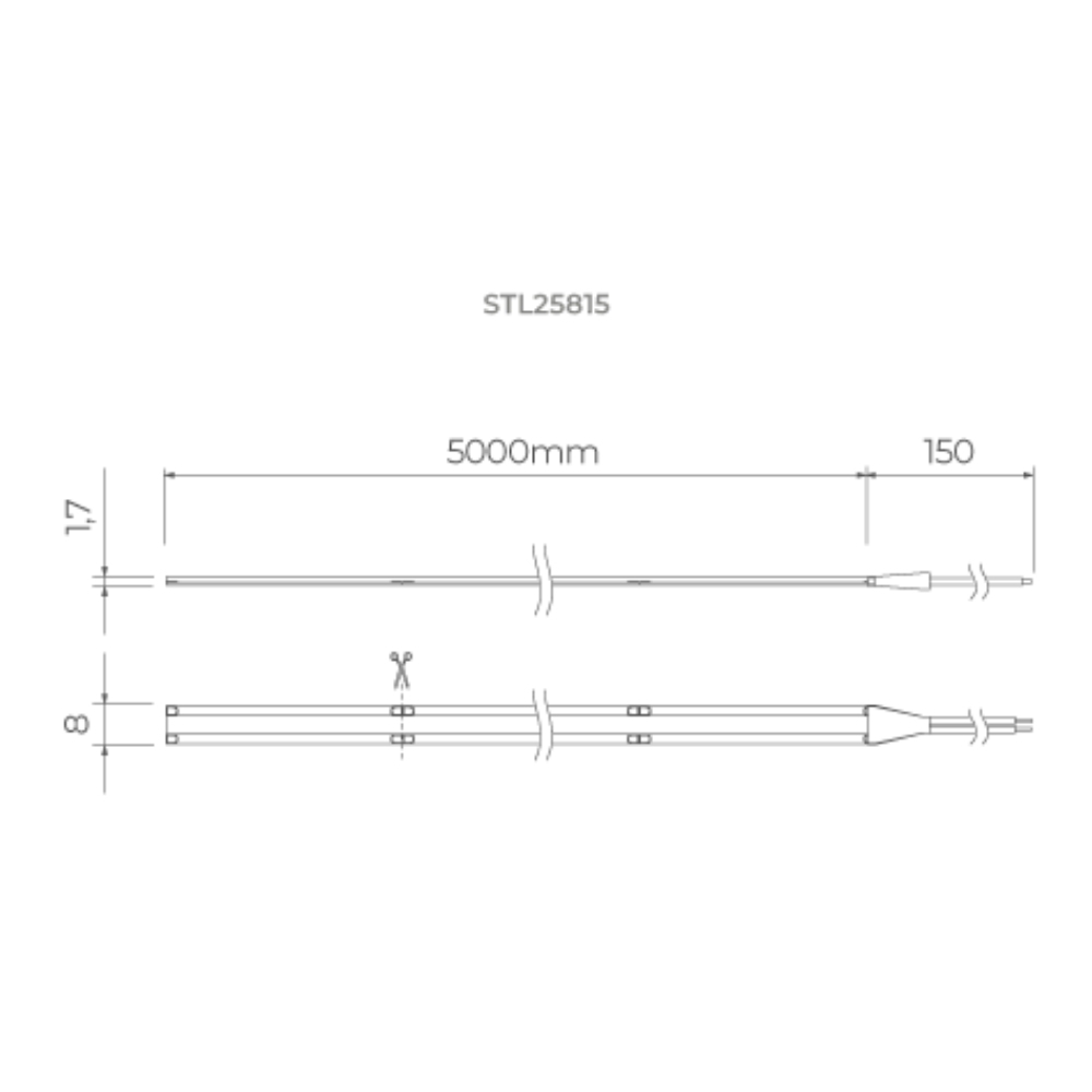 FITA FULL LED EVO 10W/M 12V LUZ AMARELA 3000K IP65 COM 5 METROS - STELLA