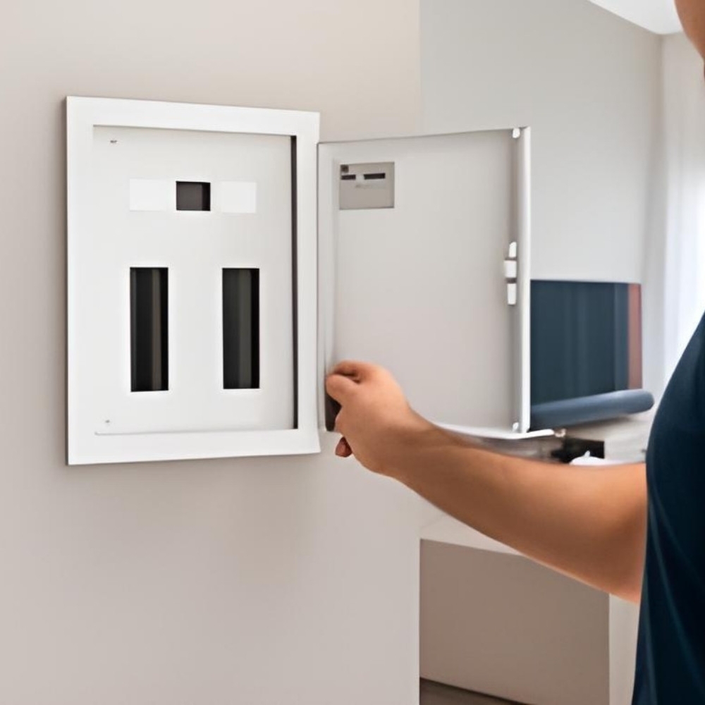 QUADRO EMBUTIR PARA 46 DISJUNTORES DIN 100A - BRUM