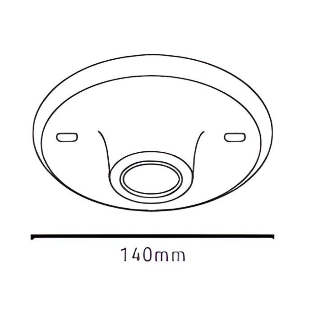 PLAFONIER COM SOQUETE PORCELANA PARA 1 LAMPADA E27 PRETO - KIN LIGHT