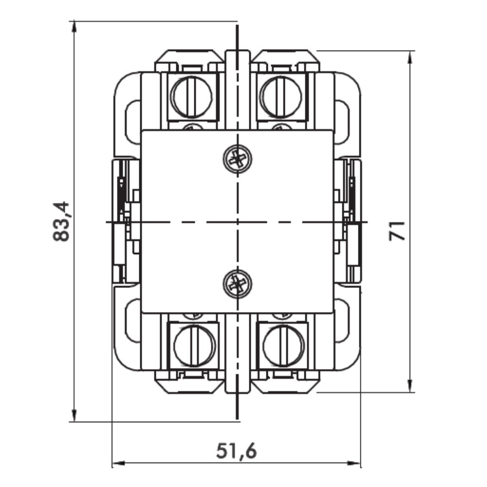 CONTATOR PRINCIPAL BIPOLAR 32A 2NA 110V - JNG