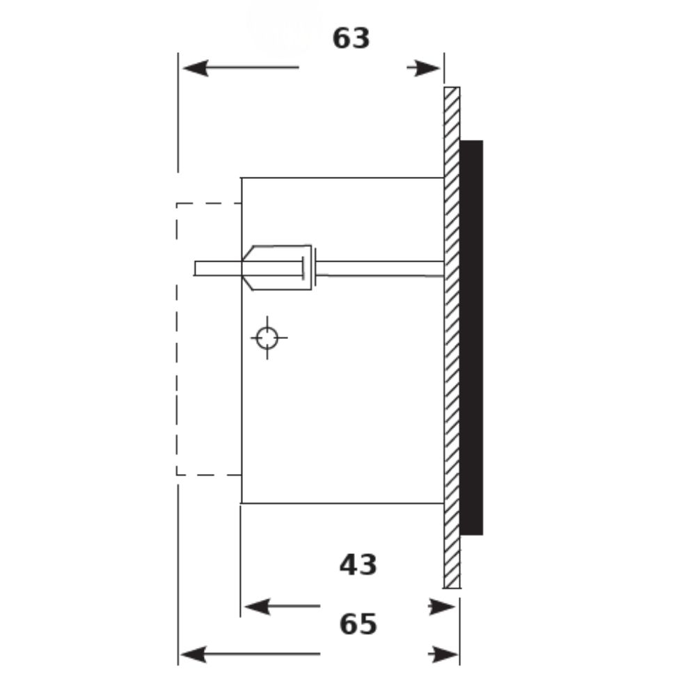 VOLTIMETRO FERRO MOVEL 96X96 500V - JNG