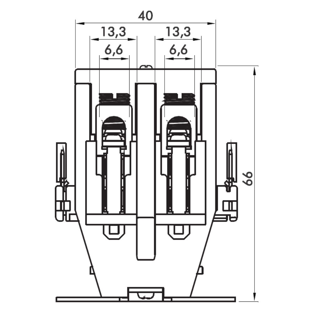 CONTATOR PRINCIPAL BIPOLAR 32A 2NA 220V - JNG