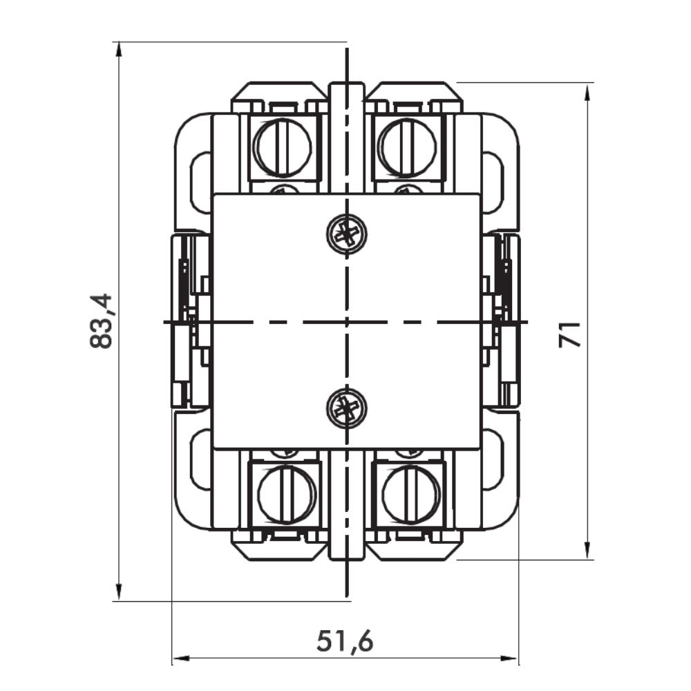 CONTATOR PRINCIPAL BIPOLAR 32A 2NA 220V - JNG
