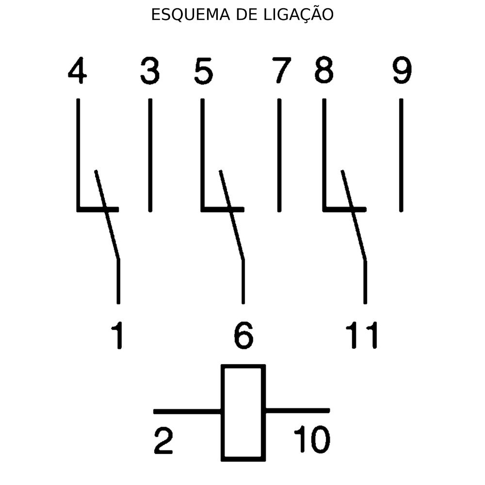 RELE AUXILIAR 3NA/3NF MK3PS-I 220VCA - JNG