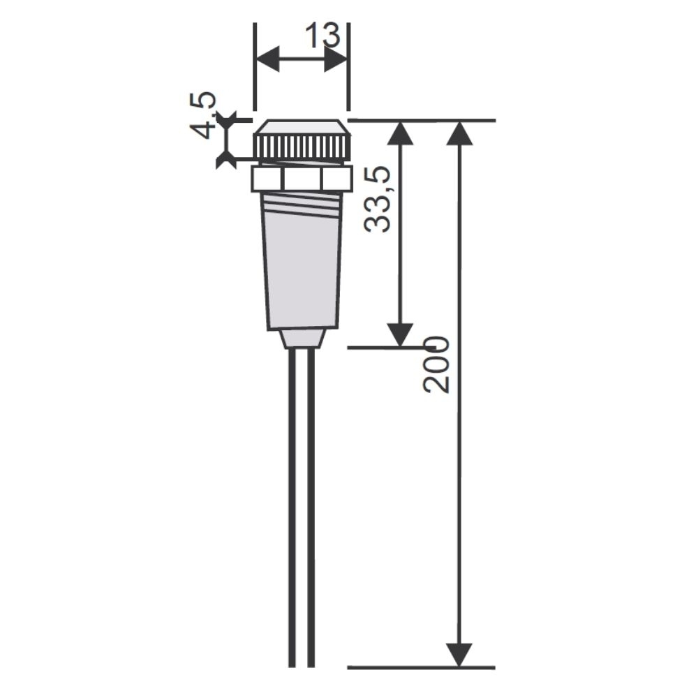 SINALIZADOR PLASTICO VERDE 220VCA - JNG