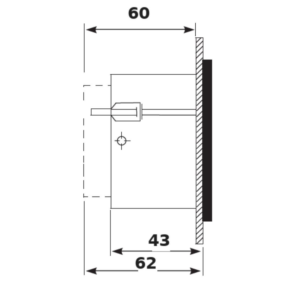 AMPERIMETRO FERRO MOVEL 48X48 100/5 - JNG
