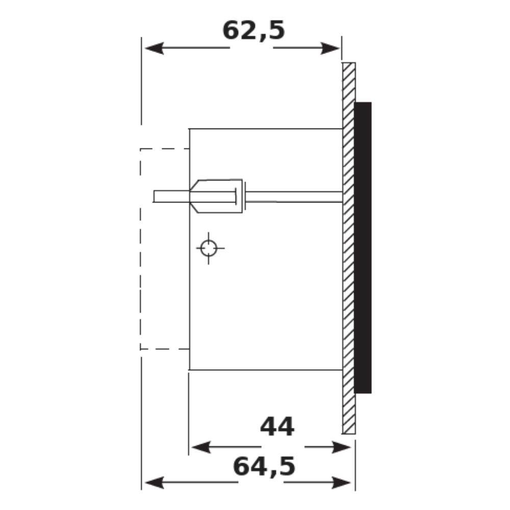 AMPERIMETRO FERRO MOVEL 72X72 500/5 - JNG