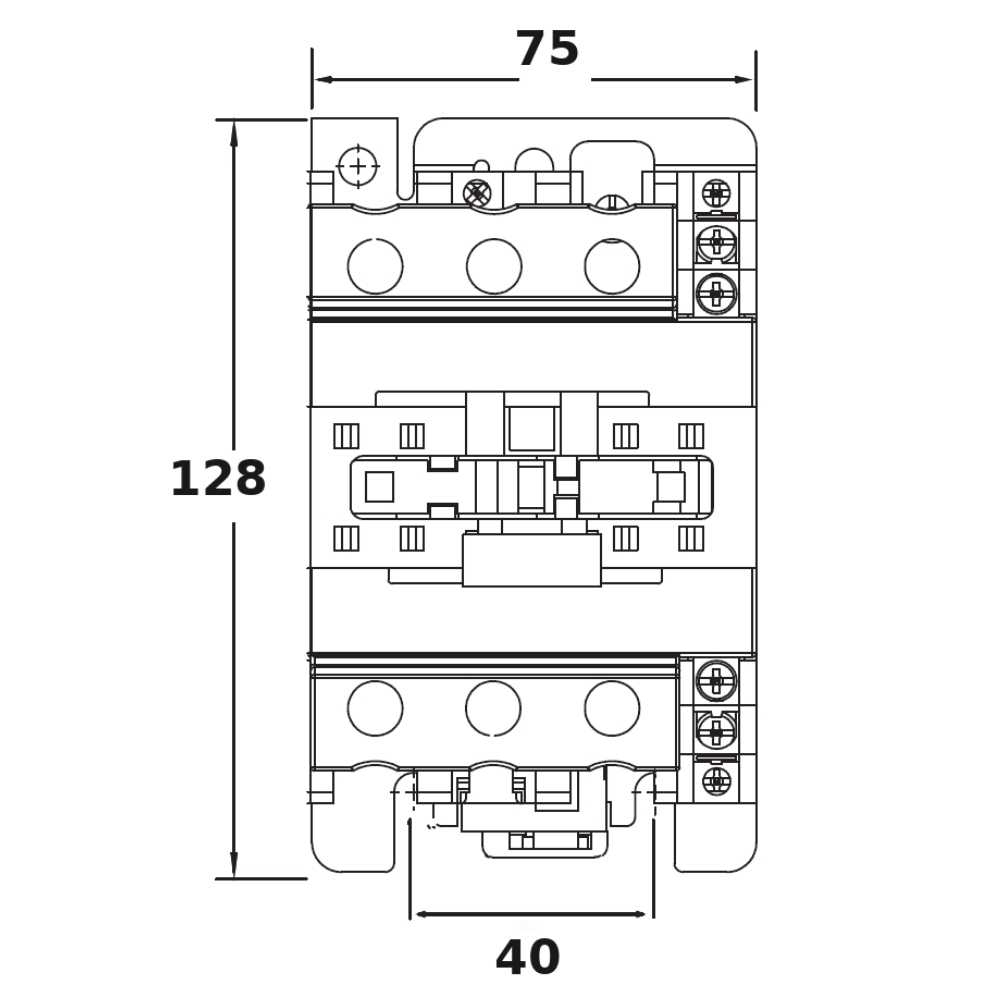 CONTATOR PRINCIPAL TRIPOLAR 40A 1NA+1NF 220V - JNG