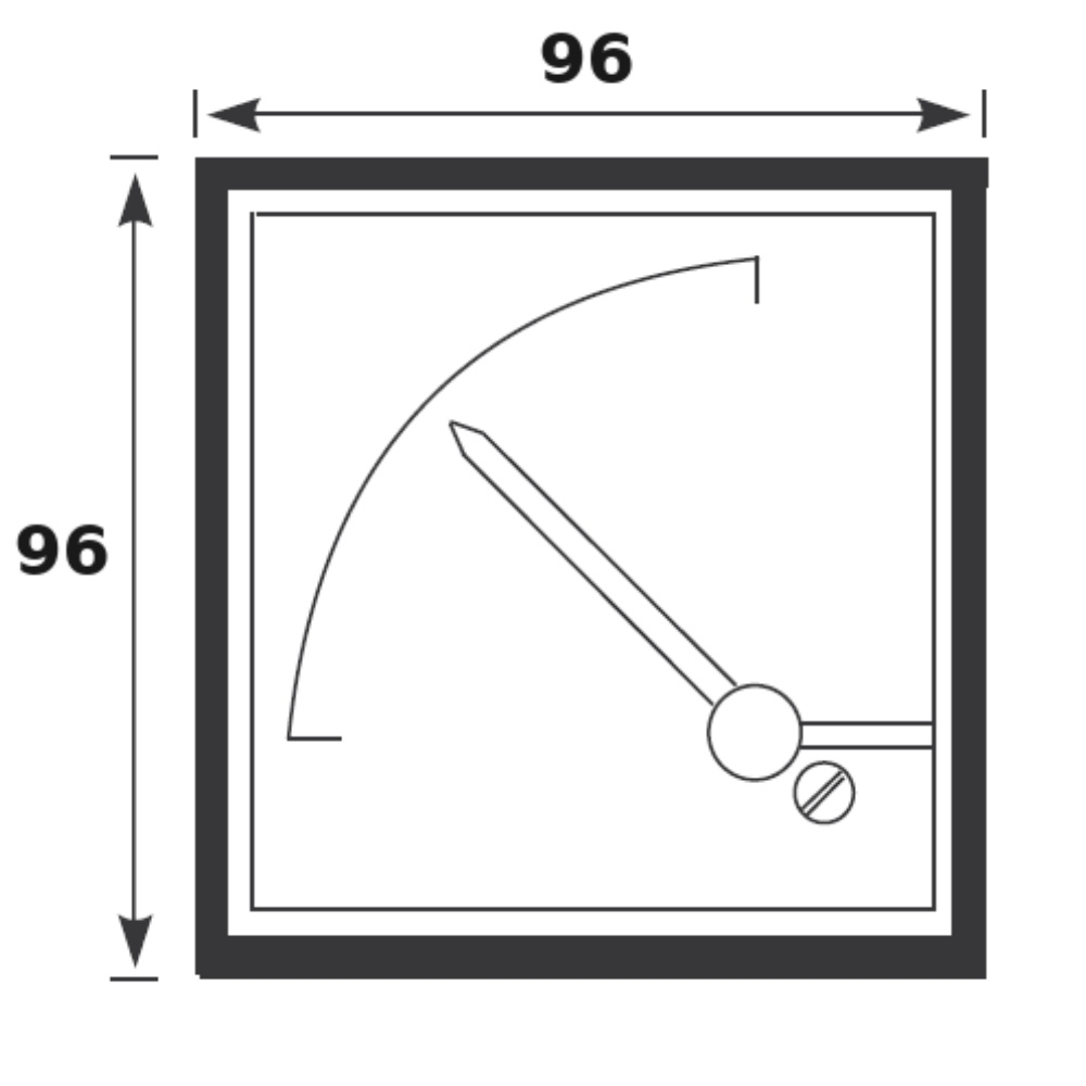 VOLTIMETRO FERRO MOVEL 96X96 250V - JNG