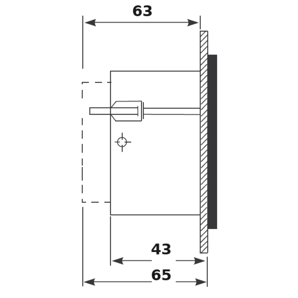 VOLTIMETRO FERRO MOVEL 96X96 250V - JNG