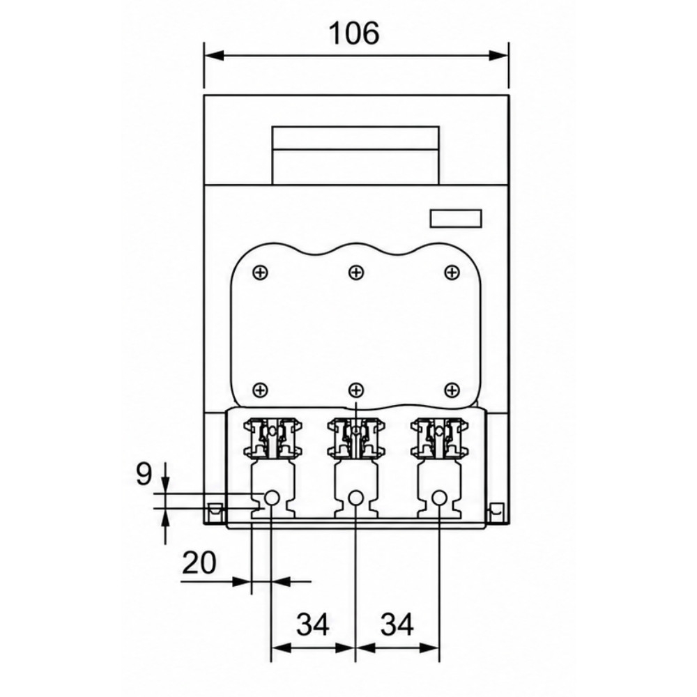 CHAVE SECCIONADORA NH 00 160A 500V 3P SOB CARGA HR17 160