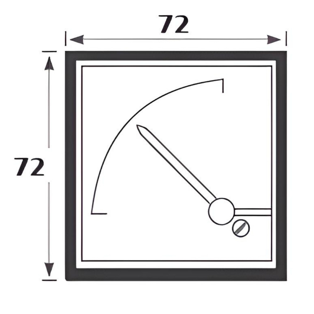 VOLTIMETRO FERRO MOVEL 72X72 500V - JNG
