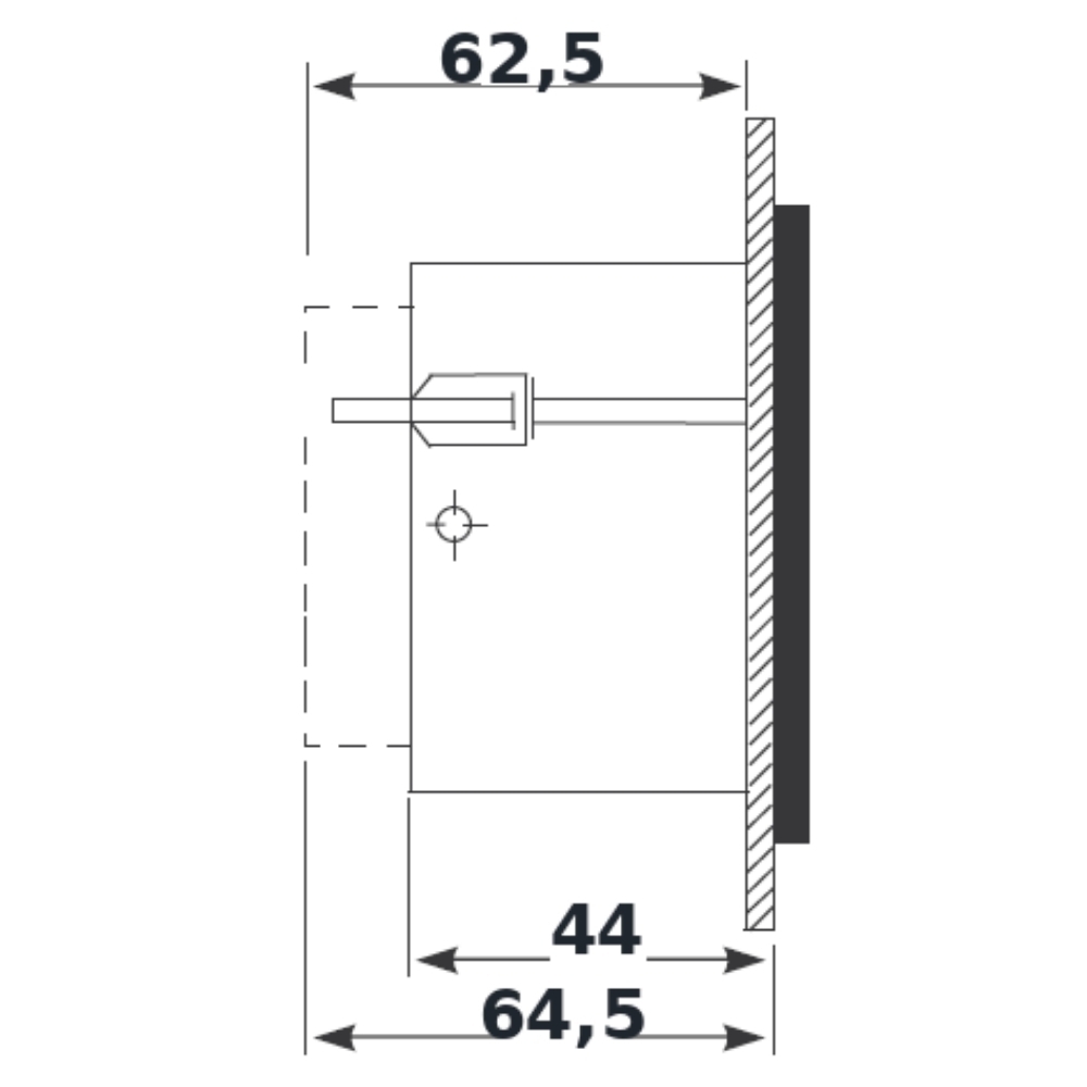 AMPERIMETRO FERRO MOVEL 72X72 0-100A - JNG