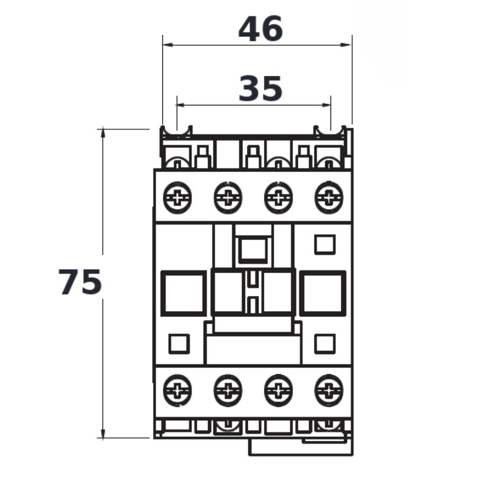 CONTATOR PRINCIPAL TRIPOLAR 18A 1NA 24VCC - JNG
