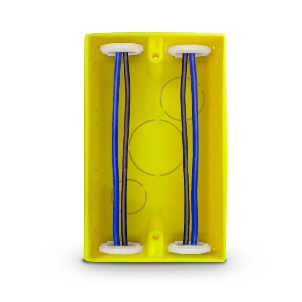 CAIXA EMBUTIDA 4X2 PVC AMARELO