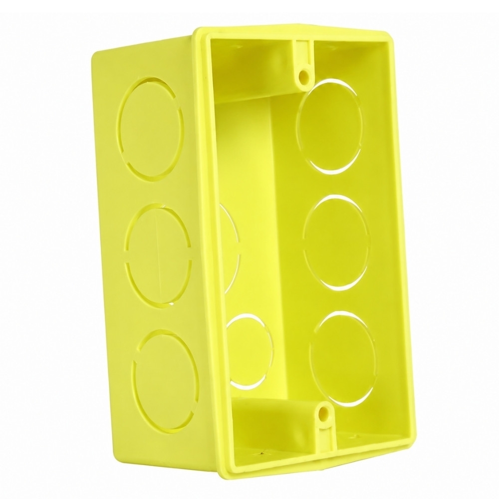 CAIXA EMBUTIDA 4X2 PVC AMARELO