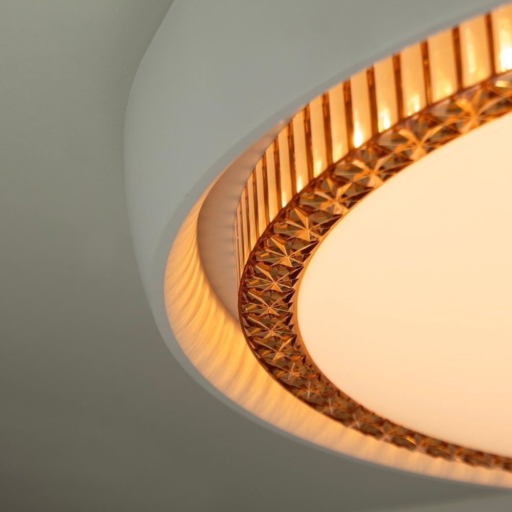PLAFON LED AUREA 24W AMARELA/NEUTRA/BRANCO 1440LM 42CM BRANCO REDONDO - BLUMENAU