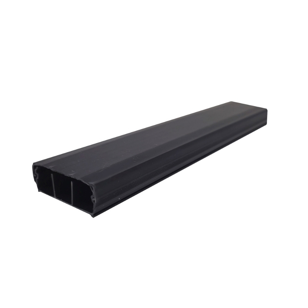 CANALETA SISTEMA-X 50X20MM PRETO 2 METROS COM DIVISORIA E ADESIVO INOVAPRO - ALUMBRA