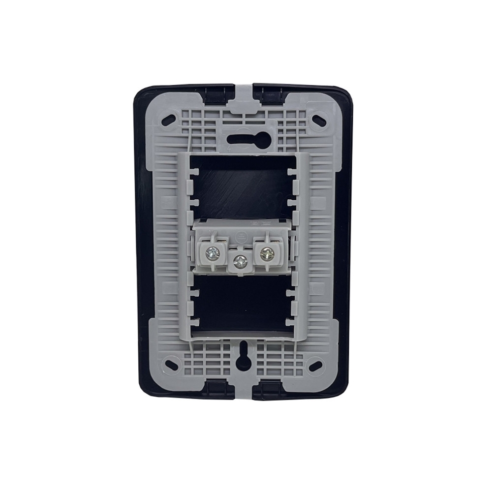 CONJUNTO 4X2 TOMADA 2 POLOS + TERRA 10A PRETO GRACIA MAXX - ALUMBRA